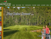 Tablet Screenshot of lakewoodgolfresort.ca